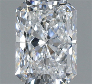 Picture of Natural Diamond 0.60 Carats, Radiant with  Cut, D Color, VS1 Clarity and Certified by GIA