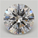 Lab Grown Diamond 1.34 Carats, Round with Ideal Cut, G Color, VVS2 Clarity and Certified by IGI