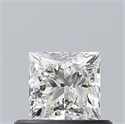 Natural Diamond 0.52 Carats, Princess with  Cut, I Color, VVS1 Clarity and Certified by GIA