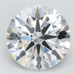 Picture of Lab Grown Diamond 2.97 Carats, Round with Excellent Cut, D Color, VVS1 Clarity and Certified by GIA