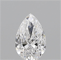 Diamante Natural 0.74 quilates, De pera , Color D, claridad IF y certificado GIA