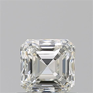 Picture of Natural Diamond 0.90 Carats, Asscher with  Cut, K Color, VVS1 Clarity and Certified by GIA