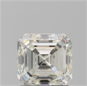 Diamante Natural 1.50 quilates, Asscher , Color I, claridad VVS2 y certificado IGI