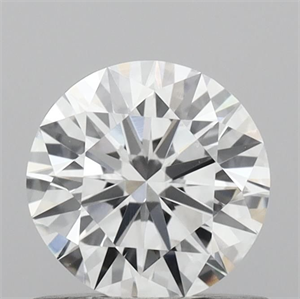 Picture of Lab Grown Diamond 0.72 Carats, Round with Ideal Cut, D Color, VVS2 Clarity and Certified by IGI