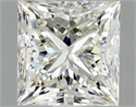 Natural Diamond 1.05 Carats, Princess with  Cut, I Color, SI2 Clarity and Certified by HRD