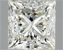 Natural Diamond 1.05 Carats, Princess with  Cut, I Color, SI2 Clarity and Certified by HRD