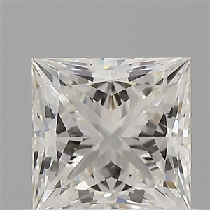 Picture of Natural Diamond 0.57 Carats, Princess with  Cut, I Color, VS2 Clarity and Certified by GIA