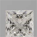 Natural Diamond 0.57 Carats, Princess with  Cut, I Color, VS2 Clarity and Certified by GIA