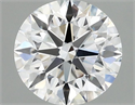 Lab Grown Diamond 1.05 Carats, Round with Excellent Cut, D Color, VVS2 Clarity and Certified by IGI