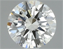 Natural Diamond 0.52 Carats, Round with Excellent Cut, H Color, SI1 Clarity and Certified by GIA