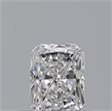 Natural Diamond 0.34 Carats, Radiant with  Cut, E Color, VVS2 Clarity and Certified by GIA