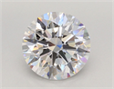 Lab Grown Diamond 3.56 Carats, Round with Ideal Cut, D Color, VVS2 Clarity and Certified by IGI