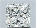 Diamante Natural 1.00 quilates, Princesa , Color I, claridad VS2 y certificado GIA