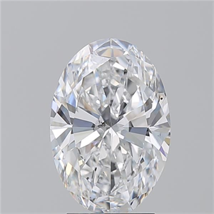 Picture of Natural Diamond 3.01 Carats, Oval with  Cut, D Color, SI1 Clarity and Certified by GIA