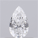 Natural Diamond 0.30 Carats, Pear with  Cut, E Color, VVS2 Clarity and Certified by GIA