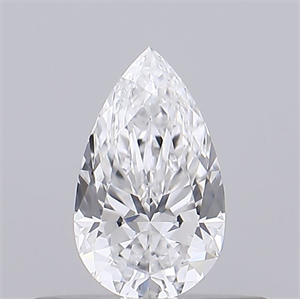 Picture of Natural Diamond 0.30 Carats, Pear with  Cut, E Color, VVS2 Clarity and Certified by GIA