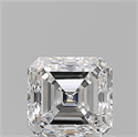 Natural Diamond 0.90 Carats, Asscher with  Cut, F Color, VVS1 Clarity and Certified by GIA
