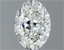 Natural Diamond 1.00 Carats, Oval with  Cut, H Color, VS1 Clarity and Certified by IGI