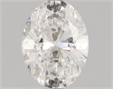 Natural Diamond 0.71 Carats, Oval with  Cut, G Color, I1 Clarity and Certified by GIA