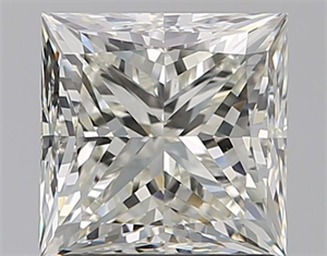 Picture of Natural Diamond 1.51 Carats, Princess with  Cut, J Color, VVS2 Clarity and Certified by GIA
