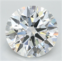 Lab Grown Diamond 3.87 Carats, Round with Excellent Cut, D Color, IF Clarity and Certified by GIA
