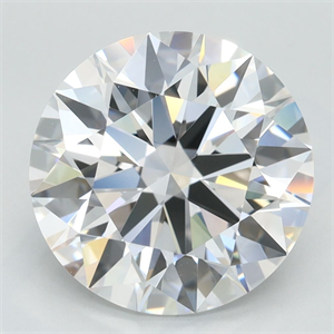 Picture of Lab Grown Diamond 3.87 Carats, Round with Excellent Cut, D Color, IF Clarity and Certified by GIA