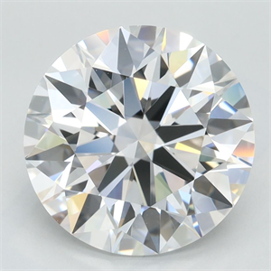 Picture of Lab Grown Diamond 3.87 Carats, Round with Excellent Cut, D Color, IF Clarity and Certified by GIA