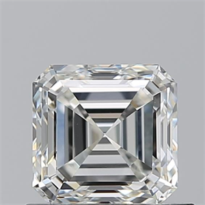 Picture of Natural Diamond 0.80 Carats, Asscher with  Cut, I Color, VVS1 Clarity and Certified by GIA