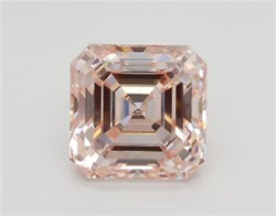 Picture of Lab Grown Diamond 2.57 Carats, Emerald with  Cut, Fancy Intense Pink Color, VS1 Clarity and Certified by IGI