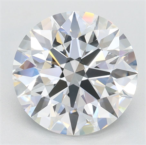 Picture of Lab Grown Diamond 2.97 Carats, Round with Excellent Cut, D Color, VVS1 Clarity and Certified by GIA