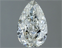 Natural Diamond 0.50 Carats, Pear with  Cut, G Color, IF Clarity and Certified by IGI