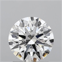 Lab Grown Diamond 1.37 Carats, Round with Ideal Cut, F Color, VS1 Clarity and Certified by IGI