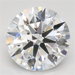 Picture of Lab Grown Diamond 3.02 Carats, Round with Ideal Cut, E Color, IF Clarity and Certified by IGI