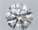 Natural Diamond 1.90 Carats, Round with Excellent Cut, G Color, VVS2 Clarity and Certified by IGI