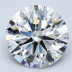 Picture of Natural Diamond 2.51 Carats, Round with Excellent Cut, D Color, VS1 Clarity and Certified by GIA