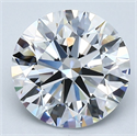 Natural Diamond 2.51 Carats, Round with Excellent Cut, D Color, VS1 Clarity and Certified by GIA