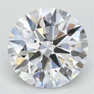 Picture of Lab Grown Diamond 2.79 Carats, Round with Ideal Cut, D Color, VVS1 Clarity and Certified by IGI