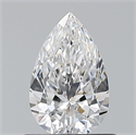 Diamante Natural 0.72 quilates, De pera , Color E, claridad VVS2 y certificado GIA