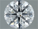 Natural Diamond 1.20 Carats, Round with Excellent Cut, G Color, I1 Clarity and Certified by GIA