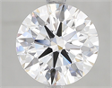 Del inventario de diamantes de laboratorio, 3.07 quilates, Redondo , Color D, claridad VVS2 y certificado IGI