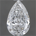 Natural Diamond 0.50 Carats, Pear with  Cut, E Color, VS2 Clarity and Certified by GIA