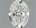 Natural Diamond 0.90 Carats, Oval with  Cut, G Color, SI1 Clarity and Certified by GIA