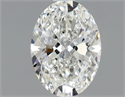 Natural Diamond 0.90 Carats, Oval with  Cut, G Color, SI1 Clarity and Certified by GIA