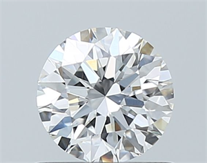 Foto Diamante Natural 0.59 quilates, Redondo , Color F, claridad VS2 y certificado GIA de