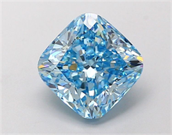 Picture of Lab Grown Diamond 1.92 Carats, CUSHION MODIFIED with  Cut, Fancy Intense Blue Color, VS1 Clarity and Certified by IGI