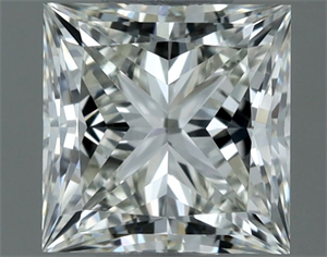 Picture of Natural Diamond 0.71 Carats, Princess with  Cut, H Color, IF Clarity and Certified by IGI