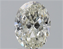 Natural Diamond 1.51 Carats, Oval with  Cut, J Color, SI1 Clarity and Certified by GIA