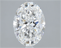 Natural Diamond 1.80 Carats, Oval with  Cut, E Color, VVS1 Clarity and Certified by GIA