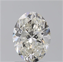 Natural Diamond 1.50 Carats, Oval with  Cut, I Color, VS2 Clarity and Certified by GIA