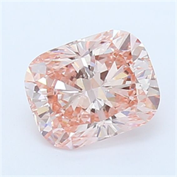 Picture of Lab Grown Diamond 1.51 Carats, CUSHION MODIFIED with  Cut, Fancy Vivid Pink Color, VS2 Clarity and Certified by IGI